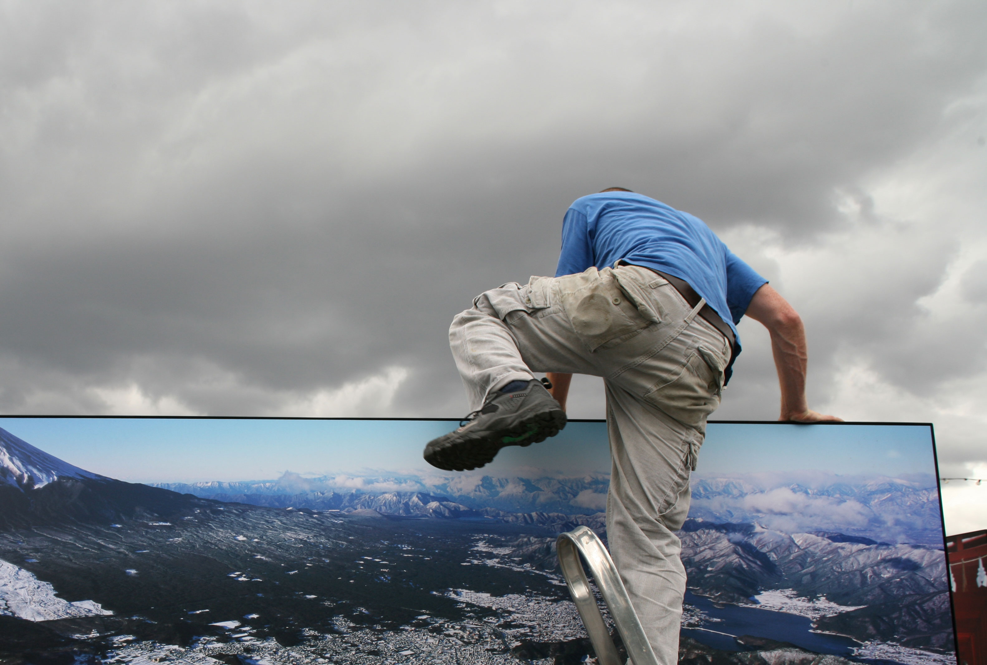 Standard8 installation of Magnum photographer Hiroji Kubota exhibition, London Riverside 